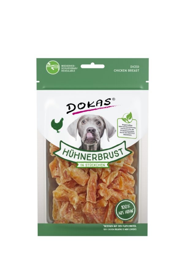 Dok Hühnerbrust Stückchen  70g