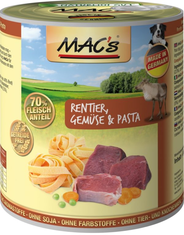 Macs Dog Rentier+Gemüse  800gD