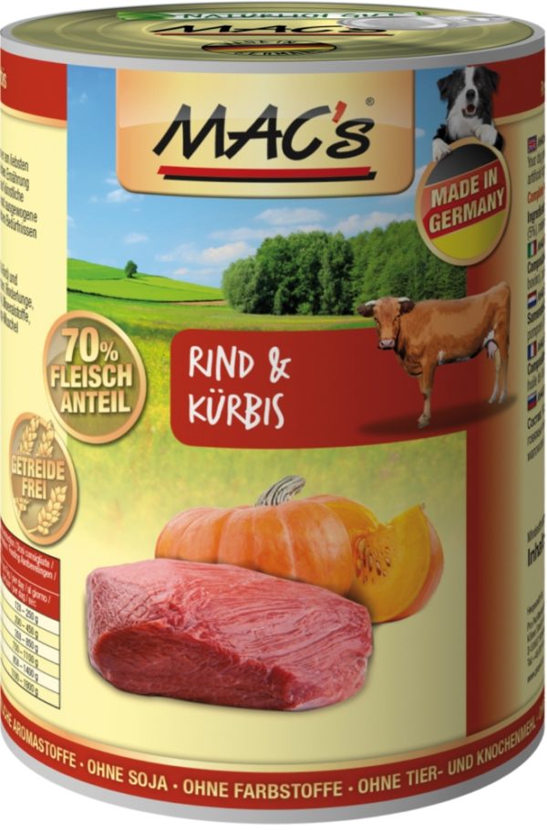 Macs Dog Rind+Kürbis   400gD