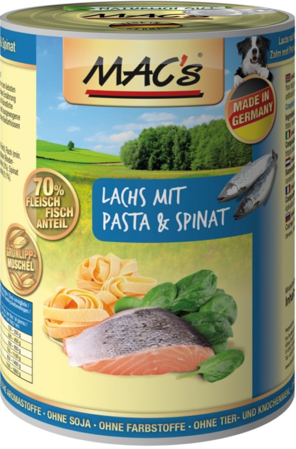 Macs Dog Lachs-Pas-Spinat400gD