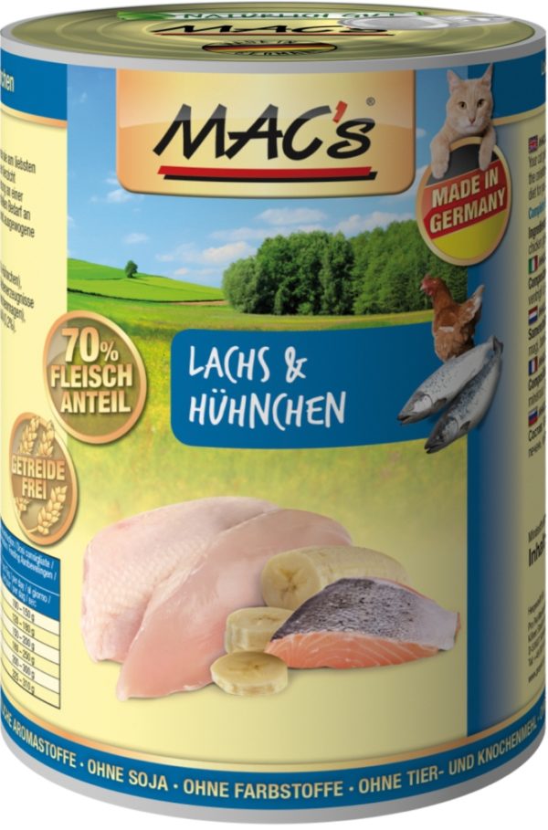 Macs Cat Lachs+Hühnchen  400gD