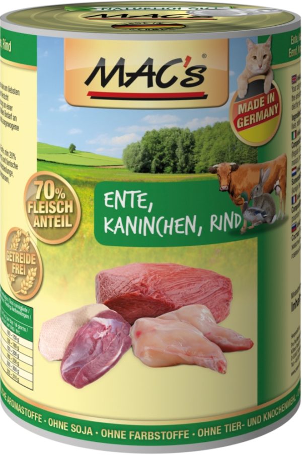 Macs Cat Ente-Kanin-Rind 400gD