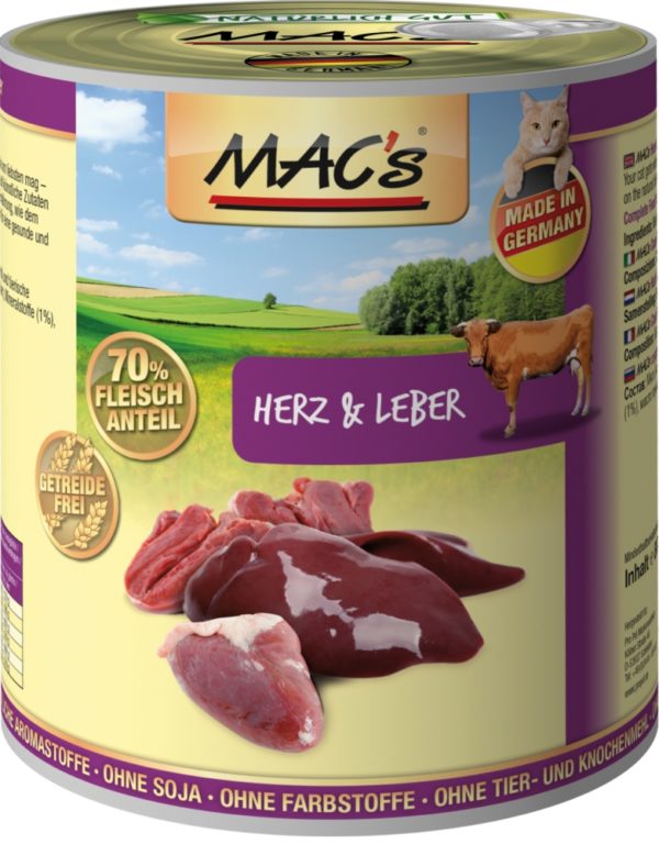 Macs Cat Herz-Leber    800gD