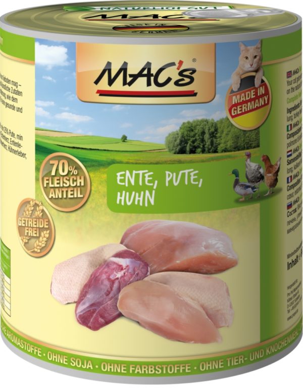 Macs Cat Ente-Pute-Huhn  800gD