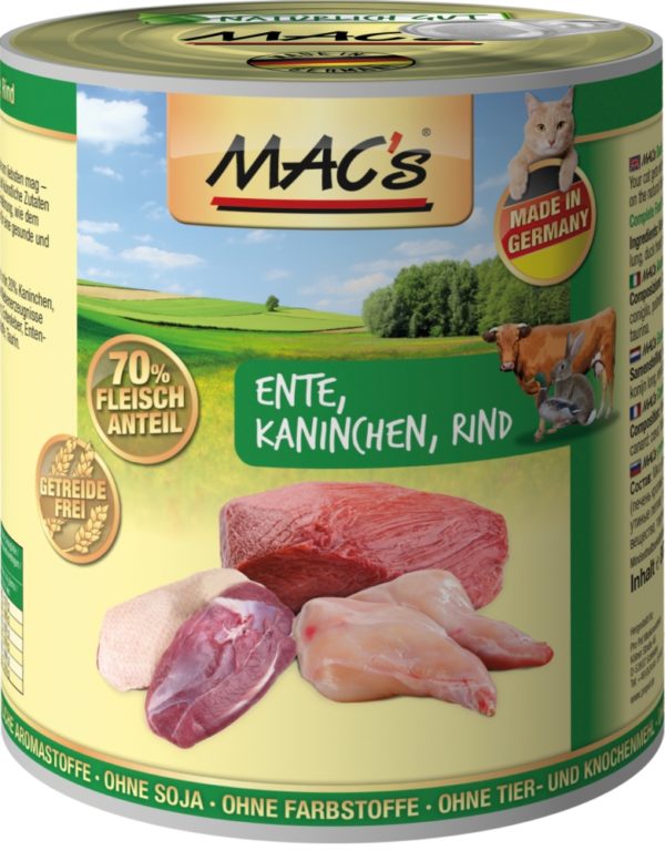 Macs Cat Ente-Kanin-Rind 800gD