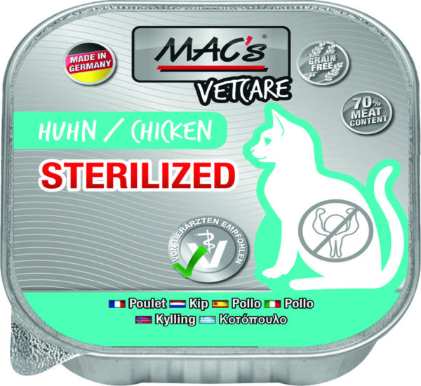 MACs Cat VetC.Huhn Steri.100gS