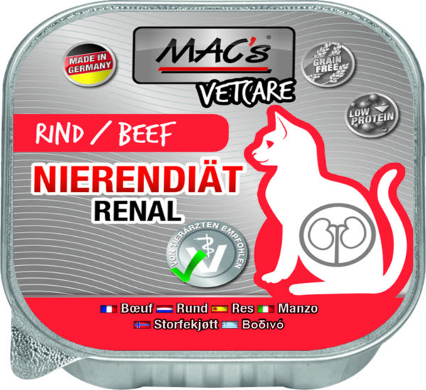 MACs Cat VetC.Rind Niere.100gS