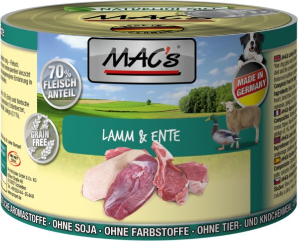 Macs Dog Lamm + Ente  200gD