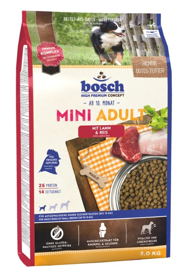 Bosch Mini Lamm+Reis       3kg