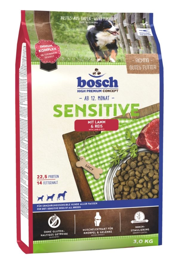 Bosch Sensitive Lamm+Reis  3kg