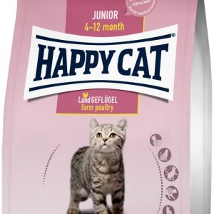 Happy Cat Junior Land Geflügel 1,3kg mit zarter Karotte ist leicht verdaulich und die optimale Basis für ein harmonisches Wachstum.