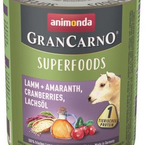 GranCarno Superfoods Lamm 800g Laikas Tierwelt Hundefutter