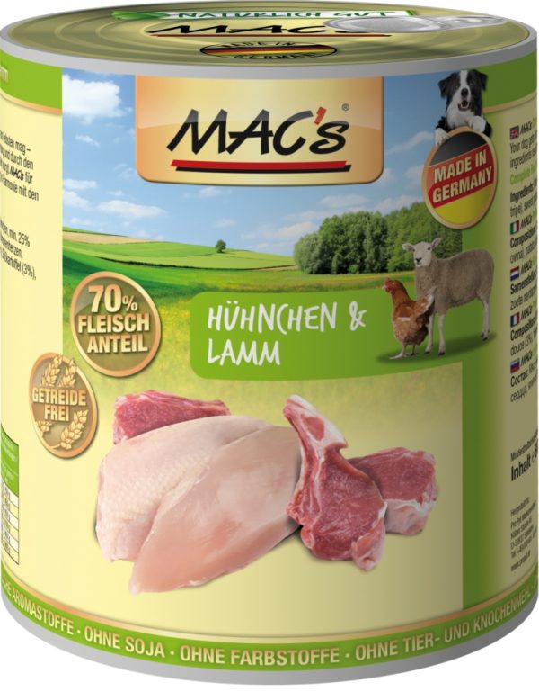 Macs Dog Hühnchen+Lamm   800gD