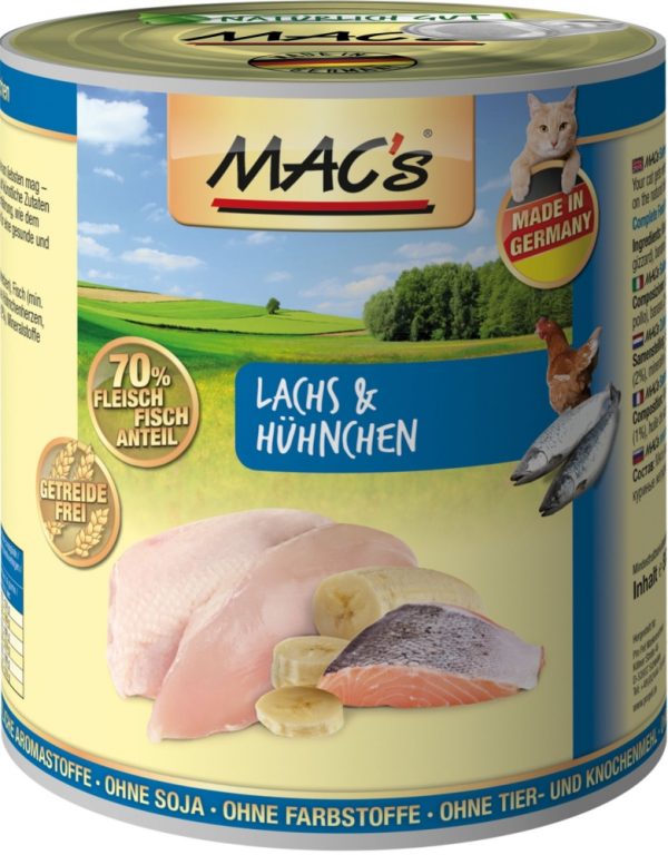 Macs Cat Lachs+Hünchen  800gD