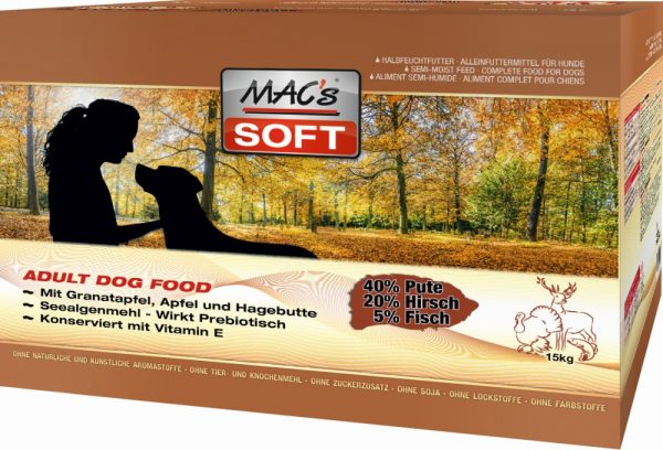 MAC´s DOG Soft Pute+Hirs 3x5kg