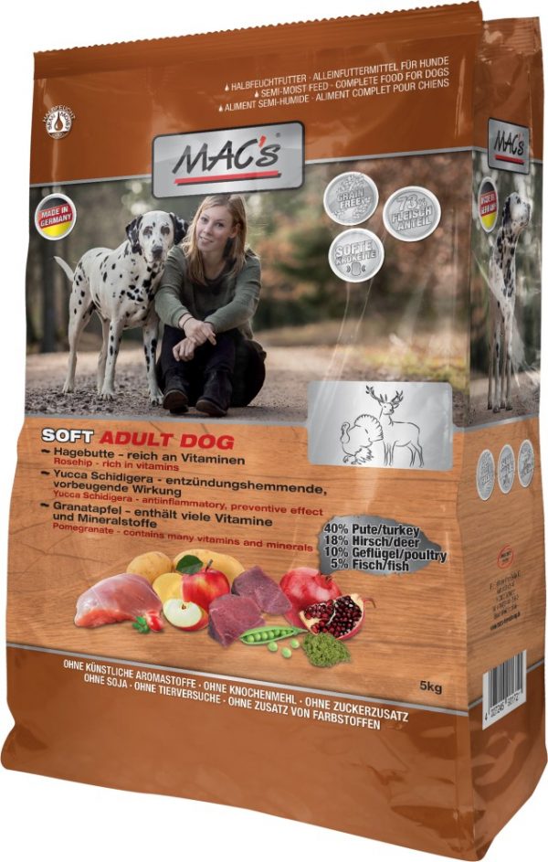 MAC´s DOG Soft Pute+Hirs 5kg