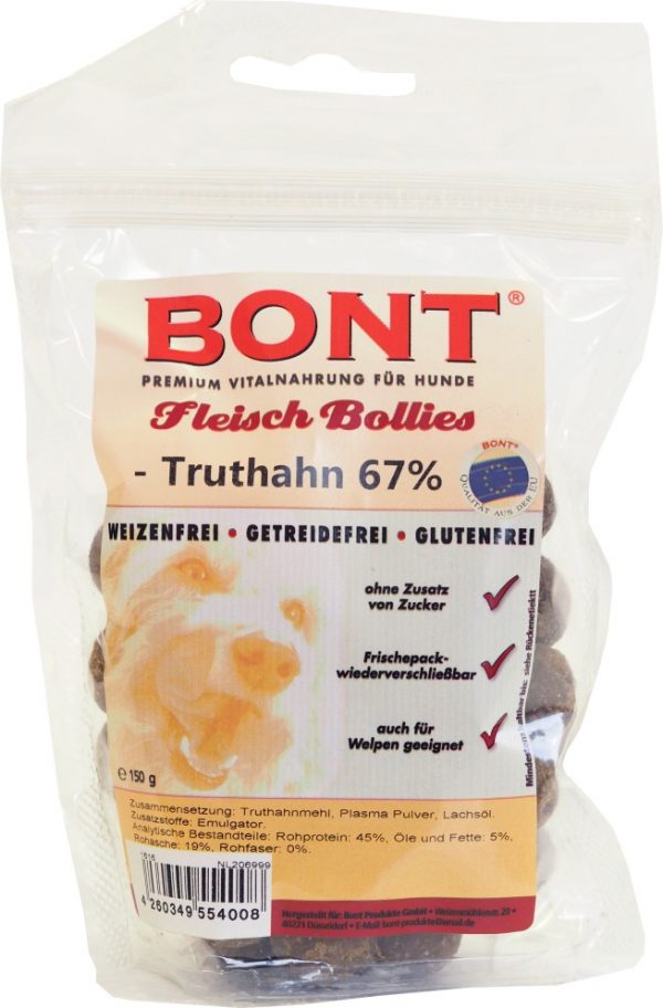 Fleisch-Bollies Truhthahn 150g