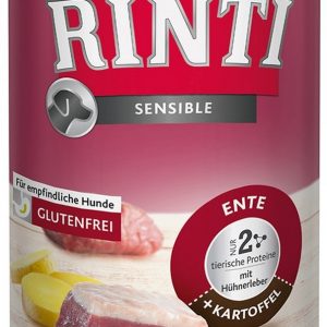 Rinti für Sensible Hunde, glutenfrei mit Ente und Kartoffel Laikas Tierwelt