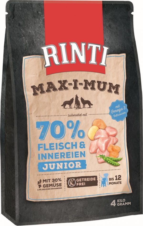 Rinti Max-i-mum Junior mit Huhn 4kg Laikas Tierwelt