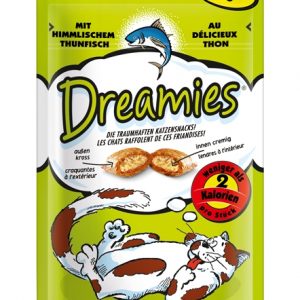 Mars Dreamies Cat Thunfish 60g: außen kross, innen cremig: Katzen sind verrückt nach dem unwiderstehlichen Geschmack. Jetzt kaufen.