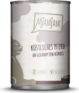 Mjamjam Katzenfutter Pferd und Kürbis