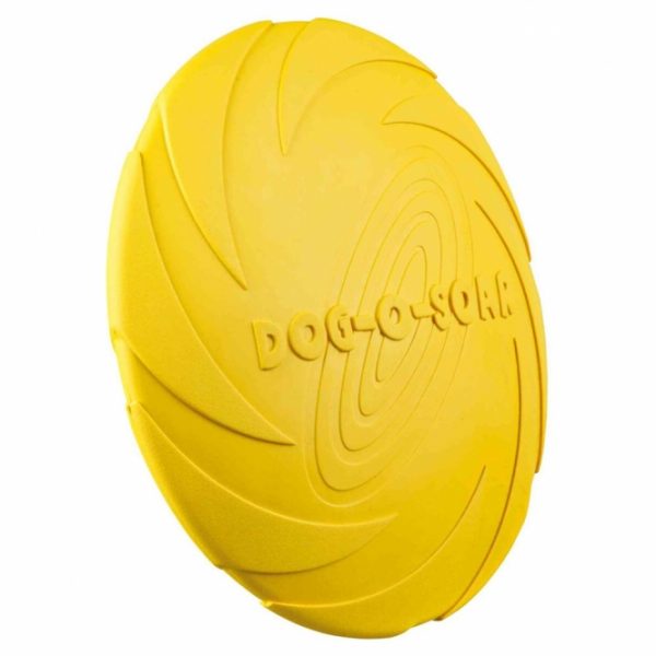 Trixie Hunde Naturgummi Frisbee gelb, 22cm